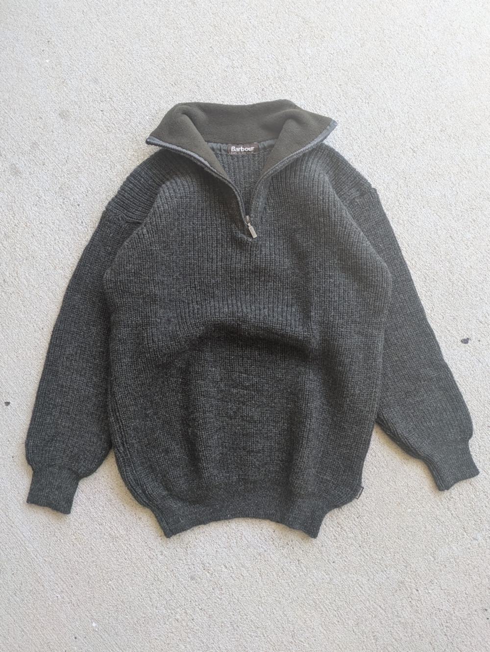 Vintage Barbour Tyne Zip Neck Sweater